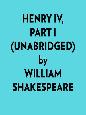 cover image of Henry Iv, Part I (Unabridged)